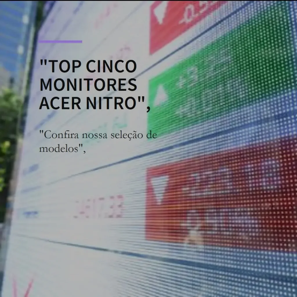 Top Cinco Modelos de monitor Acer nitro 180hz