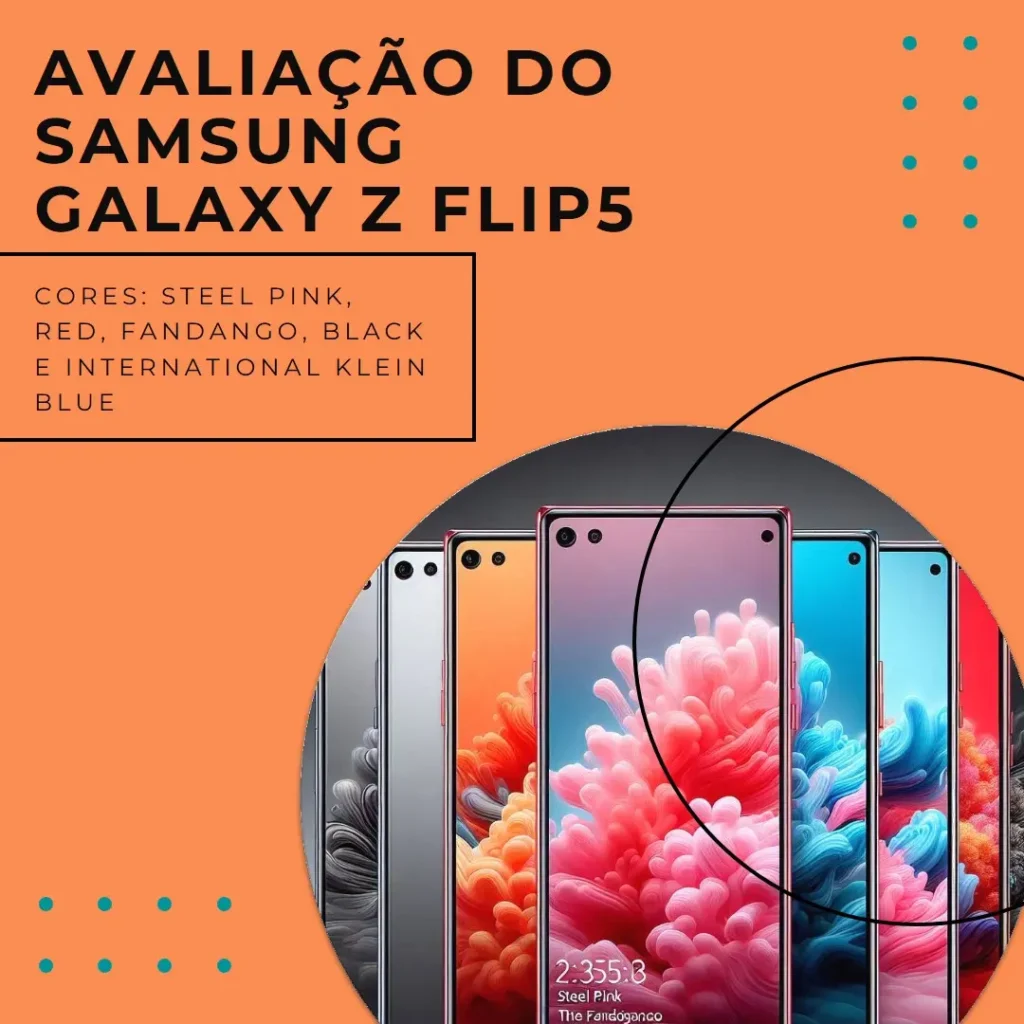 SAMSUNG Galaxy Z Flip5 512GB Tela Dobrável 6.7'' 8GB RAM