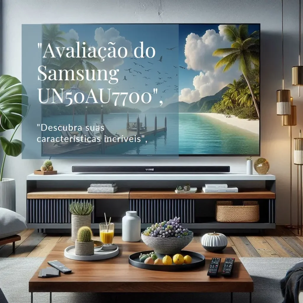 Samsung UN50AU7700GXZD - Smart TV LED 50", 4K UHD, WiFi, HDMI