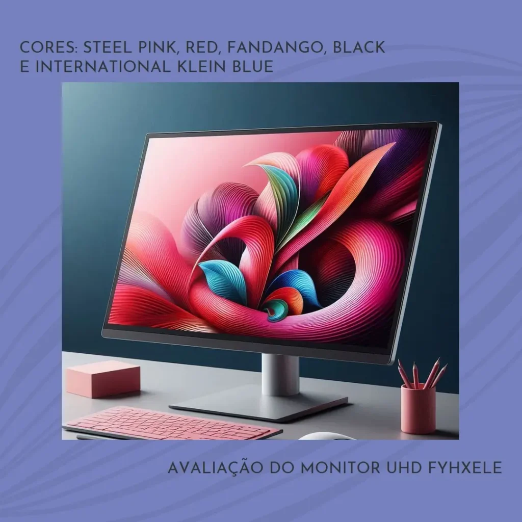 Monitor UHD FYHXele 28 Polegadas: 4K, 144Hz e 1ms de Velocidade