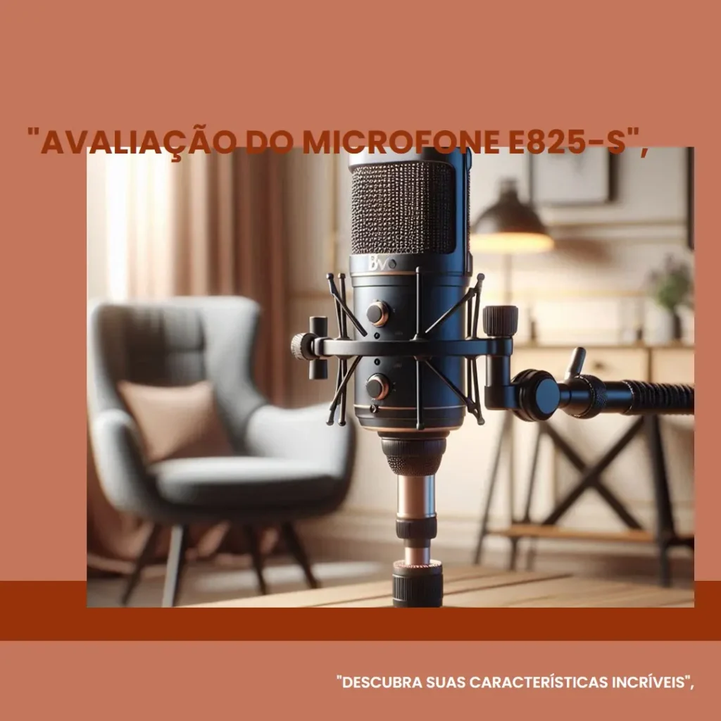 Microfone Dinâmico Cardióide E825-S Sennheiser: Qualidade e Desempenho Profissional