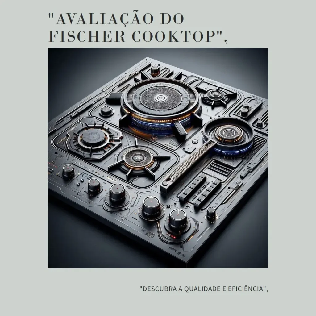Fischer Cooktop à Gás 5 Bocas Mesa Vidro Preta Bivolt 1642-6985