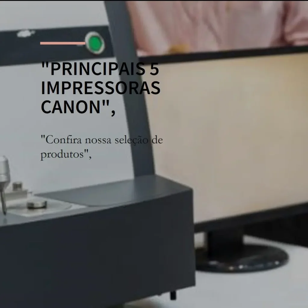 Principais 5 impressora Canon Mega Tank g3110
