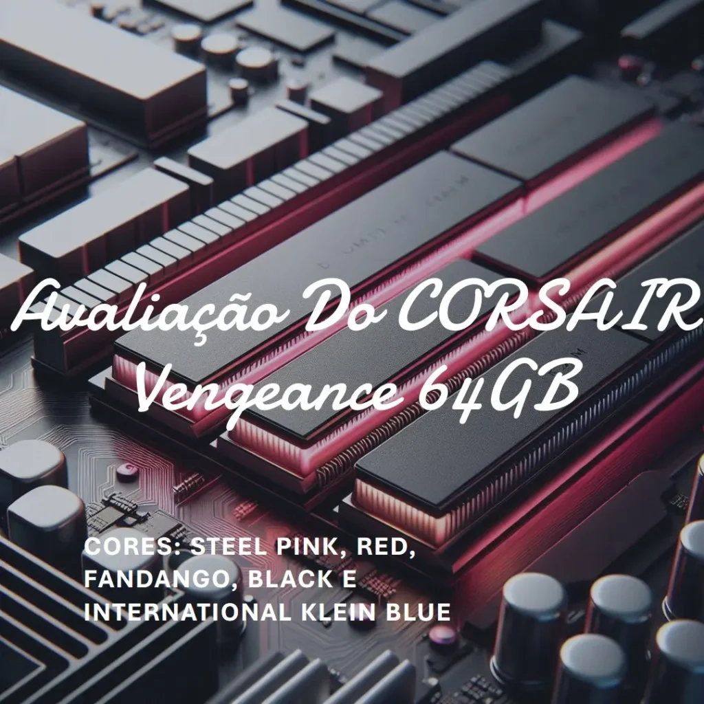 Corsair Memória Vengeance DDR5 64GB 5600MHz CL40: Desempenho Imbatível