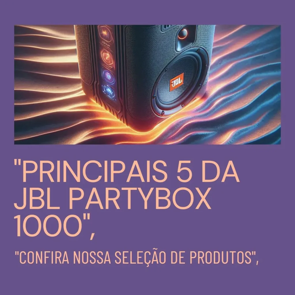 Principais 5 caixa JBL partybox 1000