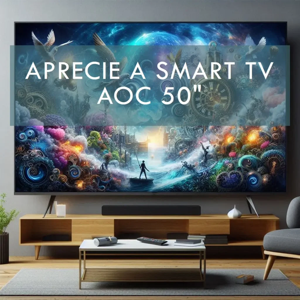 Smart TV 50" AOC Roku 4K: Design Slim, Funcionalidade Avançada