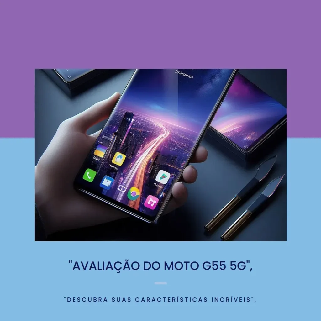 Smartphone Moto G55 5G 256GB 8GB RAM + Boost 50MP AI Camera