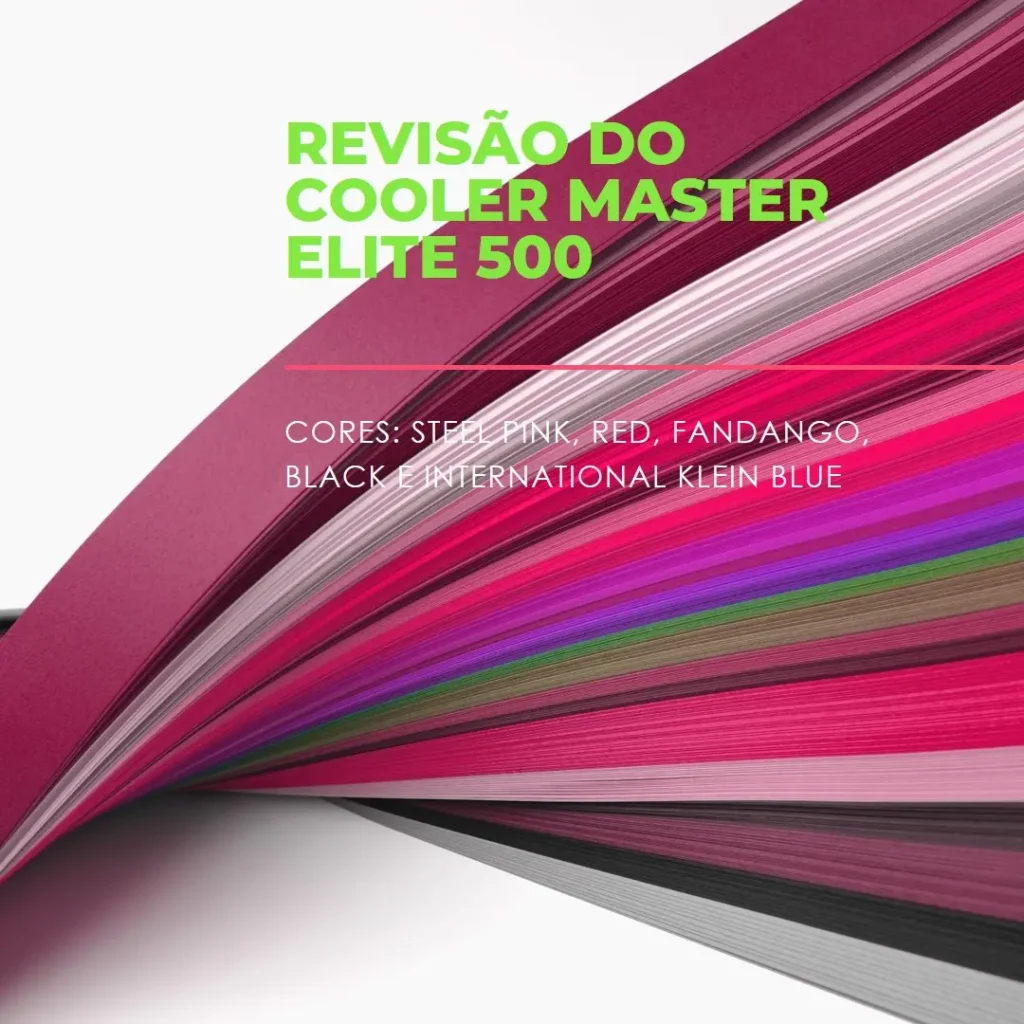Cooler Master Gabinete Elite 500: Alta Performance e Design Funcional
