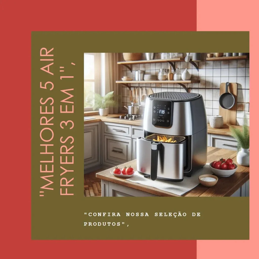 Melhores 5 air fryer 3 em 1