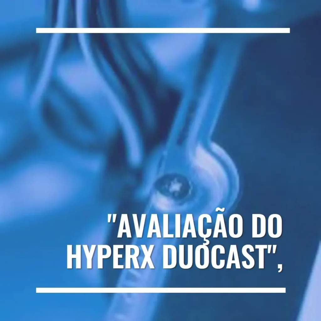 HyperX Duocast - Microfone USB com Iluminação RGB e Alta Performance