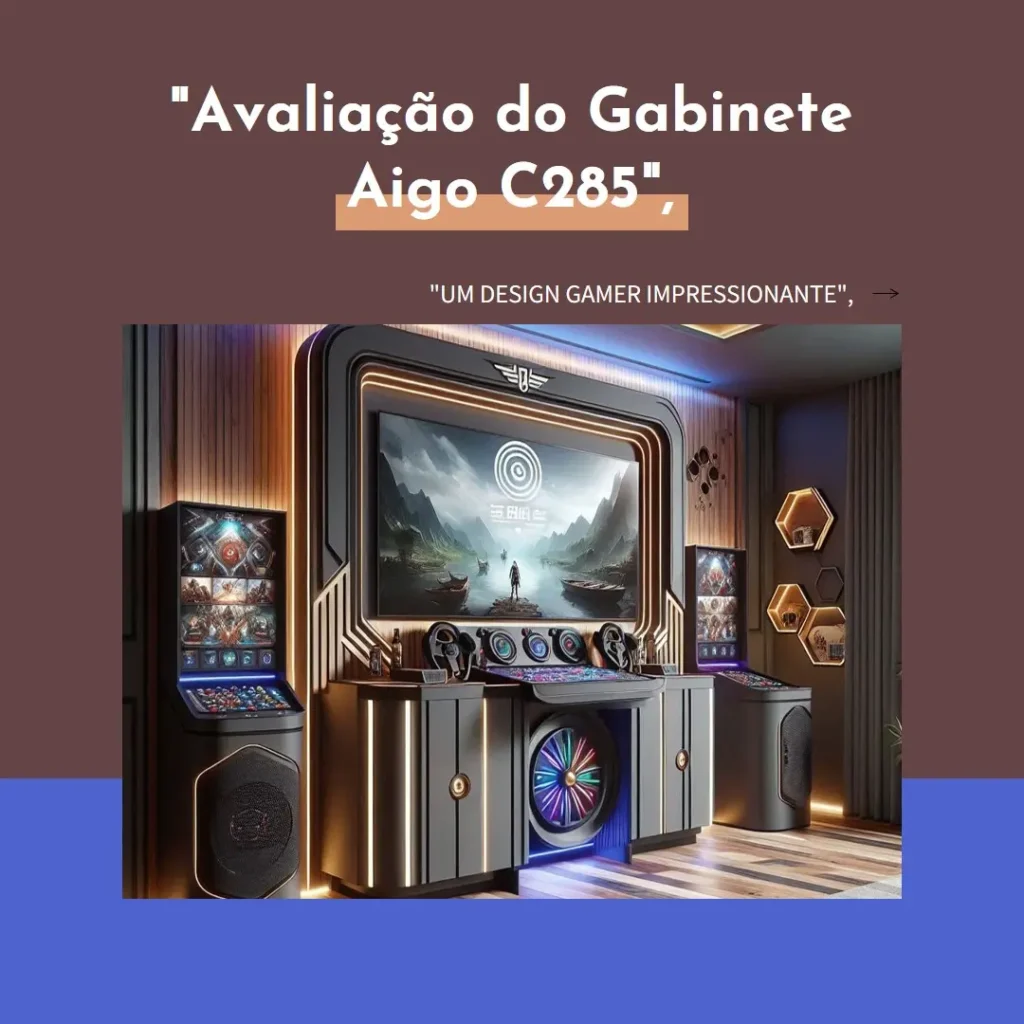 Gabinete Gamer Aigo DarkFlash C285, Lateral de Vidro, Branco