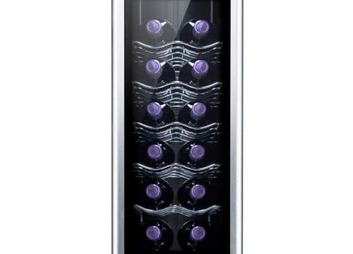 Adega Electrolux 12 garrafas Uma Porta Acabamento em Alumínio (ACB12)