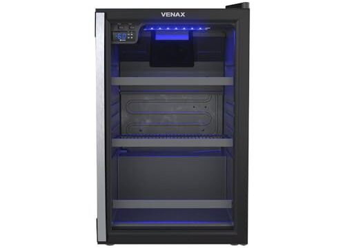 Cervejeira Blue Light 100L Preto 220V Porta De Vidro Venax