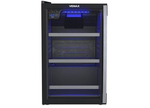 Cervejeira Venax Blue Light 100 Litros Porta Invertida Preto Fosco 110V 19919