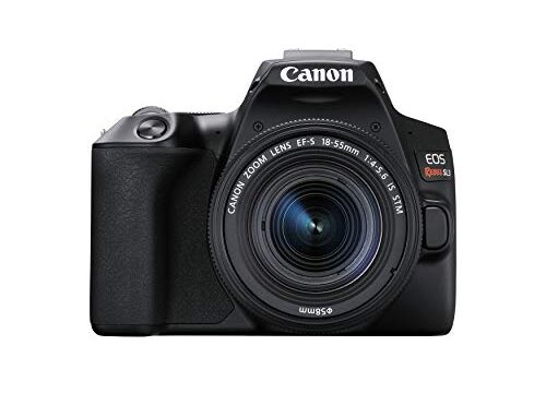 Câmera Canon SL3 DSLR com 24.1MP, 3", Gravação em Full HD - EF-S 18-55MM, Compacto