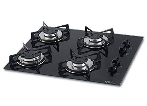 FISCHER COOKTOP GÁS 4 BOCAS MESA VIDRO PRETA BIVOLT 1519-5713