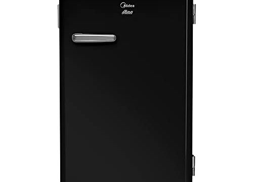 Frigobar Retrô, 95L, Preto, 110V, Midea, MRV10P1
