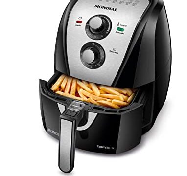 Fritadeira Sem Óleo Air Fryer 4L, Mondial, Preto/Inox, 1500W, 220V - AFN-40-BI