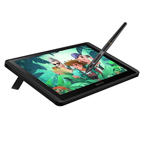 Mesa Digitalizadora, 12HD-A H-IPS LCD Graphics Drawing Tablet Monitor, 11,6 polegadas, com suporte à função de inclinação Windows OS Tablet, Baixo consumo alimentado por USB