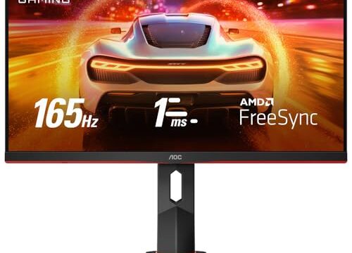 Monitor Gamer AOC Hero 24" 165Hz 1ms Ajuste de Altura 24G2S/BK