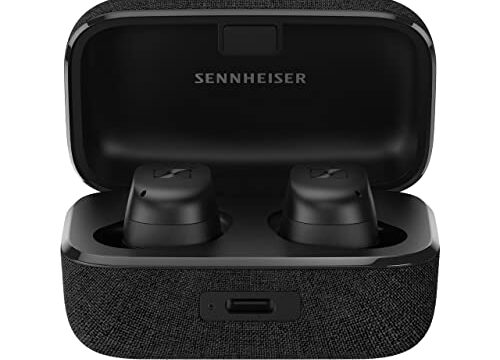 Sennheiser Consumer Audio MOMENTUM True Wireless 3 fones de ouvido intra-auriculares Bluetooth para música e chamadas com ANC, conectividade multiponto, IPX4, carregamento Qi, design compacto de vida