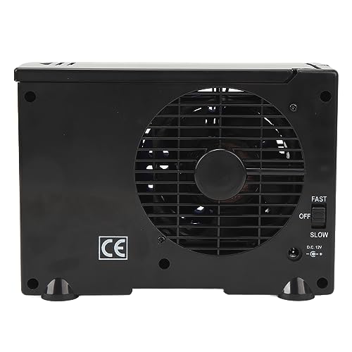 Ventilador de ar condicionado portátil para carro, refrigerador de ar de carro de 12 V, ventiladores ajustáveis de 2 velocidades que sopram ar frio para carros, caminhões, trailers