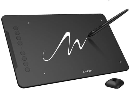 XP-Pen Mesa digitalizadora Deco 01 V2 Graphics drawing Tablet 10 x 6,25 polegadas com Stylus e 8 teclas (preto)