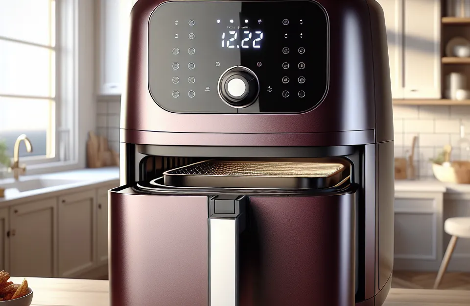 Fritadeira Elétrica sem Óleo Forno Oven Airfryer 12L Digital Electrolux EAF91 - Vinho 127V