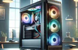 Gabinete Gamer Pichau Pouter 4 RGB com 3 Fans e Vidro