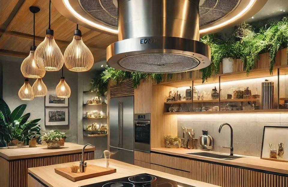 Coifa e Depurador de Ilha Eos 35cm Redonda Eco40ir Inox 220v: Compacta e Eficiente