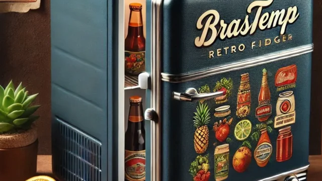 Frigobar Brastemp Retrô 76 Litros Midnight Blue - Estilo e Funcionalidade