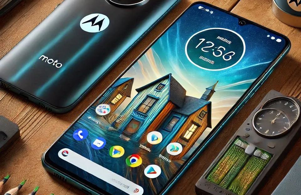 Smartphone Motorola Moto G24 Power 128GB 8GB RAM com Super Bateria de 6000mAh