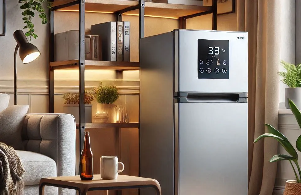 Frigobar 93L INOX 220V Midea: Eficiência e Design Compacto