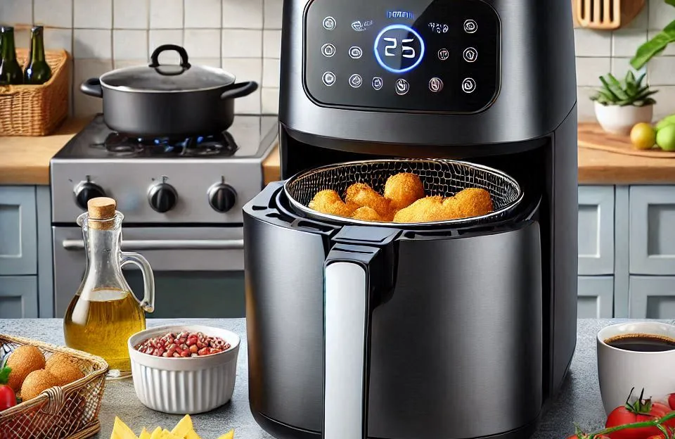 Midea Fritadeira sem óleo GrandGourmet Digital 5,5L: Funcionalidade e Praticidade