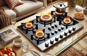 Cooktop 5 Bocas com Mesa de Vidro e Tripla Chama Dako