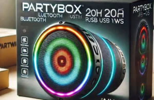 Caixa de Som PartyBox AIWA PB-05 Bluetooth 20H RGB USB TWS