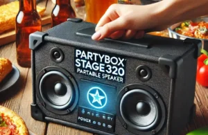 Caixa de Som Portátil Partybox Stage320: Potência e Conectividade para Festas