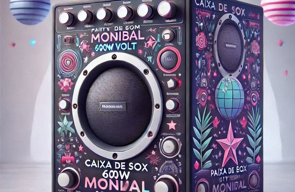 Caixa de Som Party Box Mondial 600W Bivolt: Potência e Versatilidade