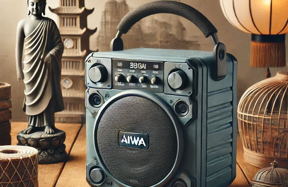 Caixa de Som Boombox AIWA BBS-02A 50W Bluetooth IPX5