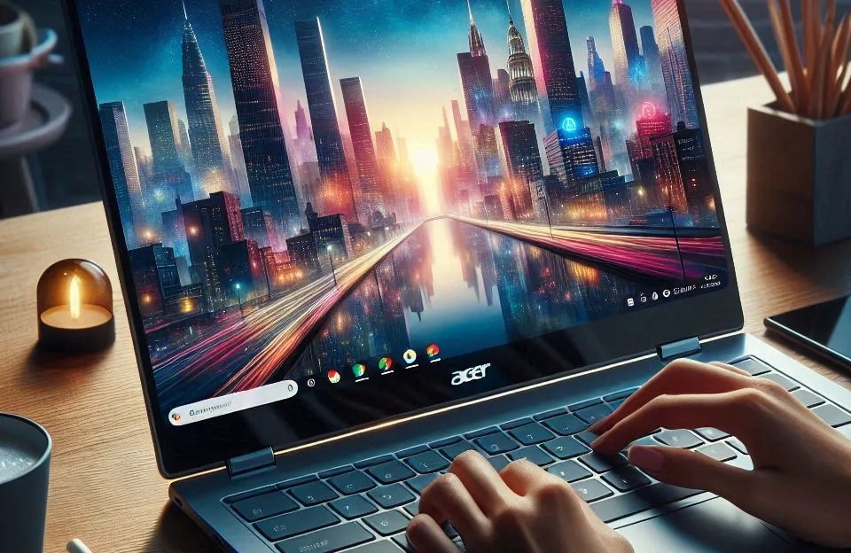 Acer Chromebook Touchscreen: Tela Grande, Desempenho e Portabilidade
