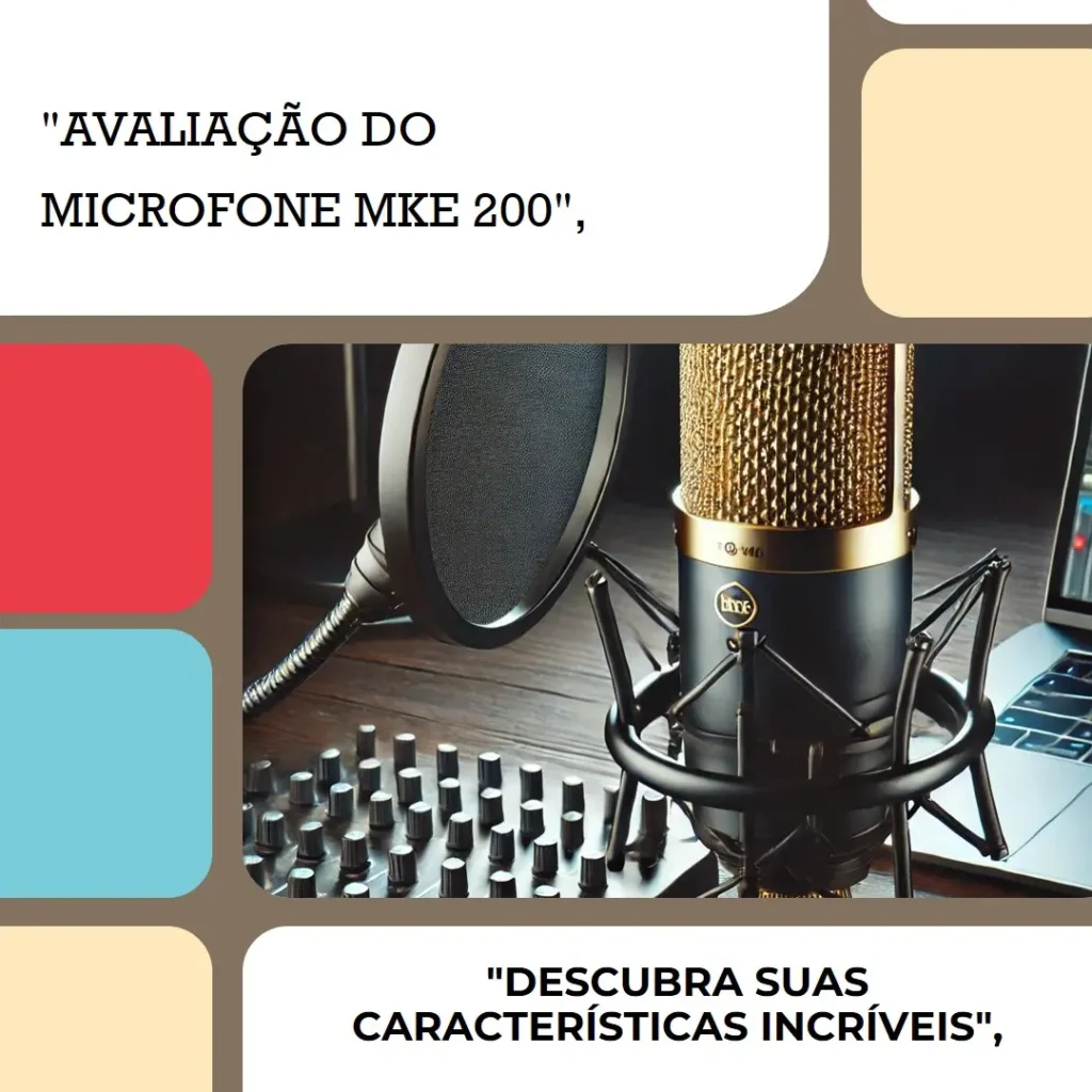 SENNHEISER Microfone MKE 200: Qualidade para Criadores de Conteúdo
