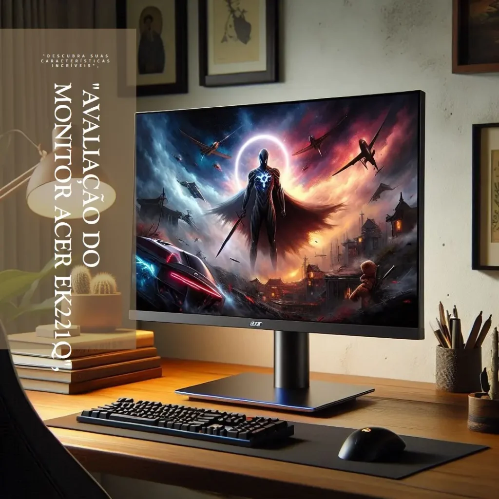 Monitor Acer EK221Q E3bi 21.5" – Tela Full HD com Conexões VGA e HDMI