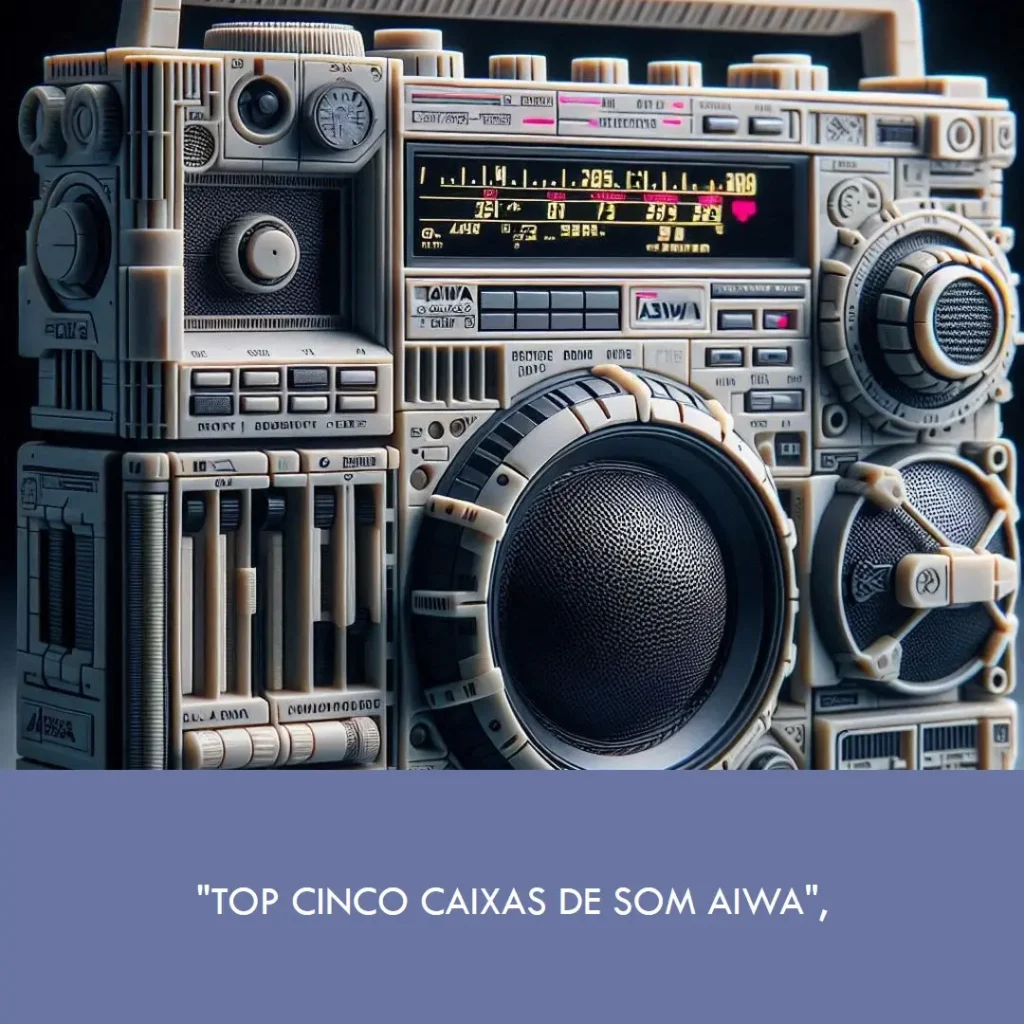 Top Cinco  caixa de som aiwa boombox plus