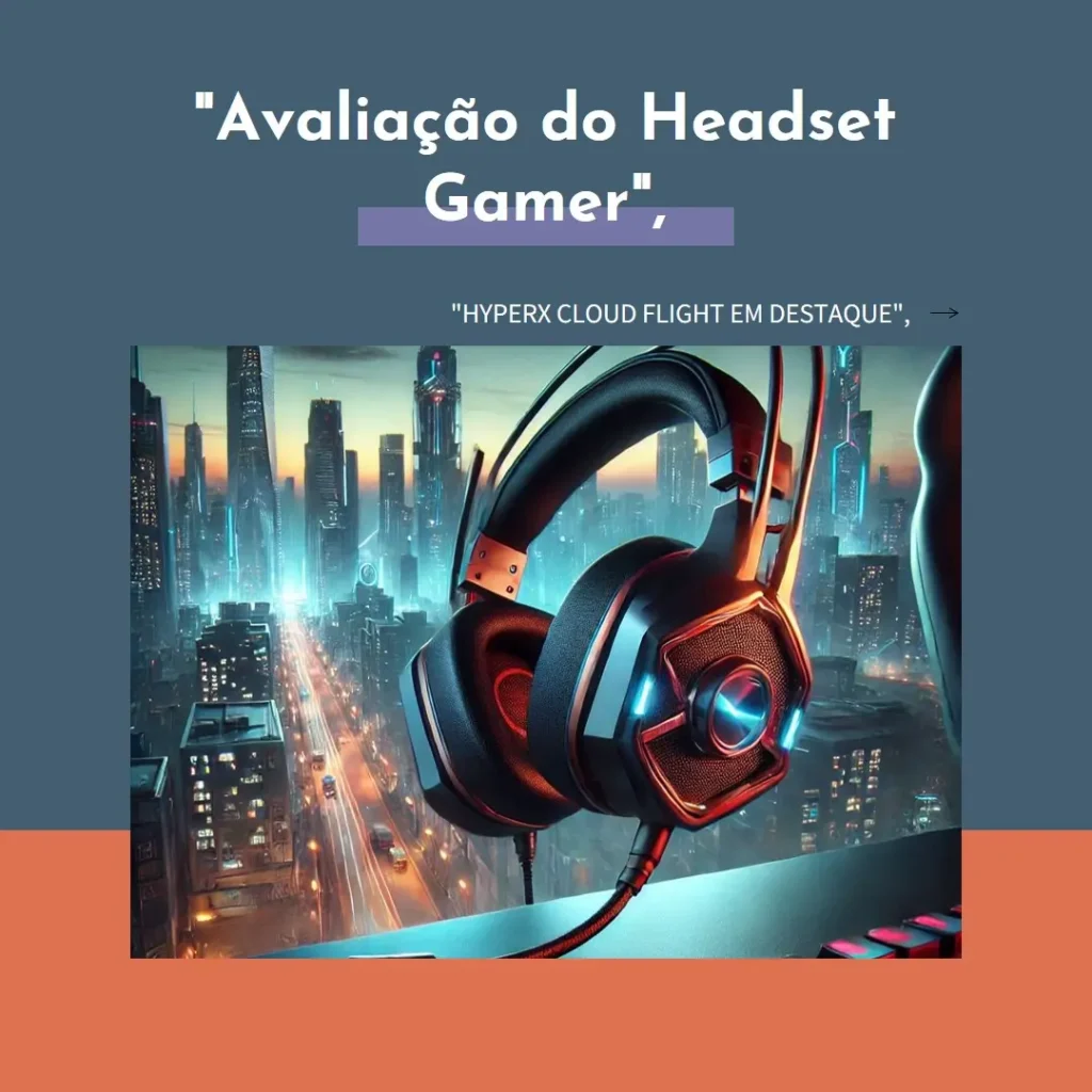 Headset Gamer HyperX Cloud Flight I Wireless: Áudio Imersivo e Conforto para PS5 e PS4