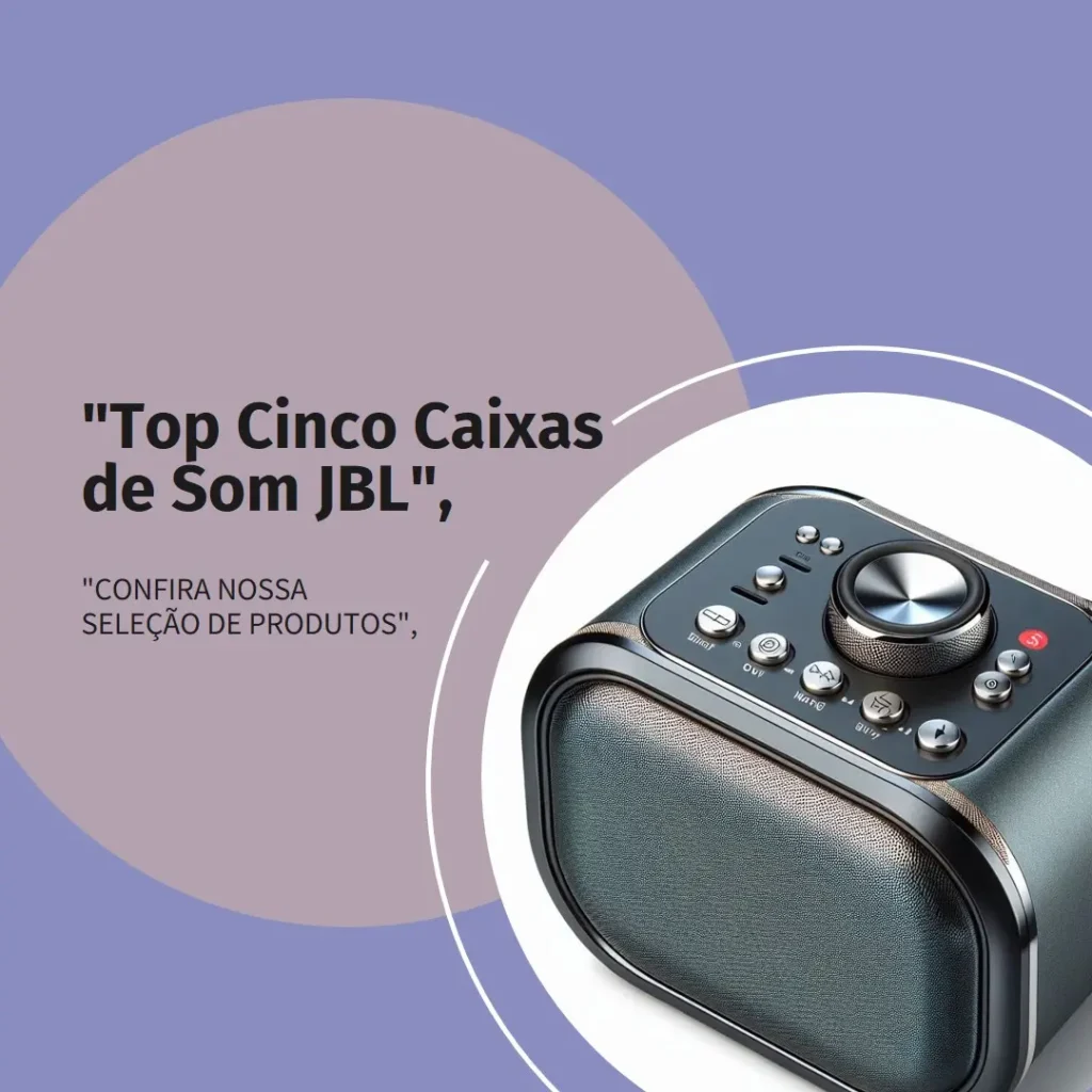 Top Cinco caixa de som portátil JBL