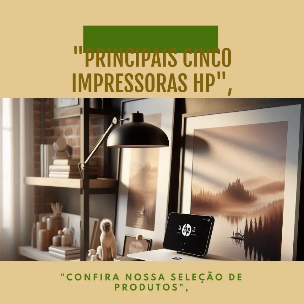 Principais Cinco impressora branca HP