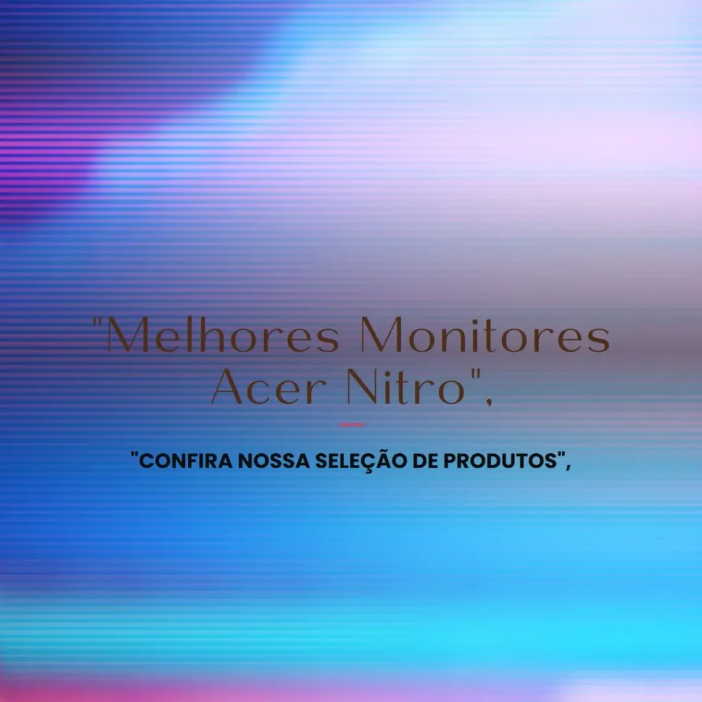 Melhores 5 monitor Acer nitro qg240y