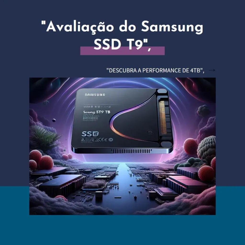 Samsung SSD Portátil T9 4TB: Velocidade e Confiabilidade para Todos