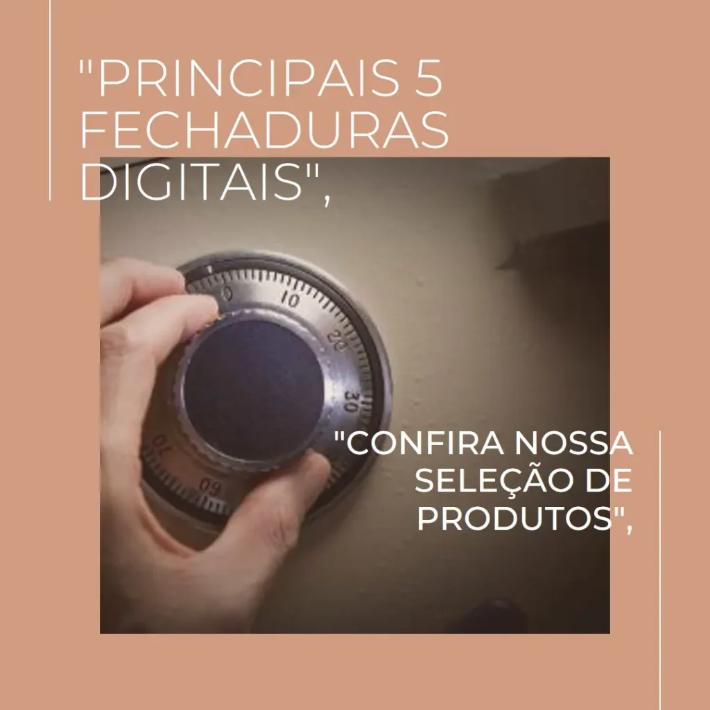 Principais 5 fechadura Pado digital