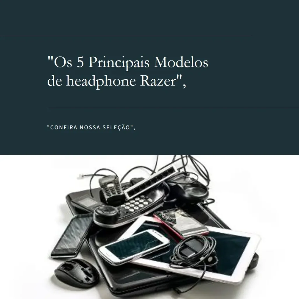 Os 5 Principais Modelos de  headphone Razer
